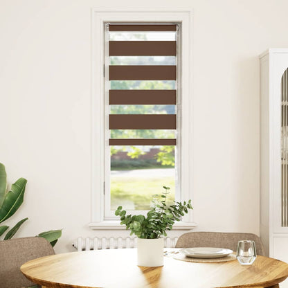 Doppelrollo Braun 50x150 cm Stoffbreite 45,9 cm Polyester