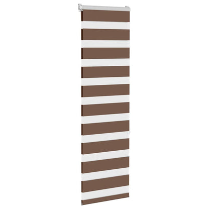 Doppelrollo Braun 50x150 cm Stoffbreite 45,9 cm Polyester
