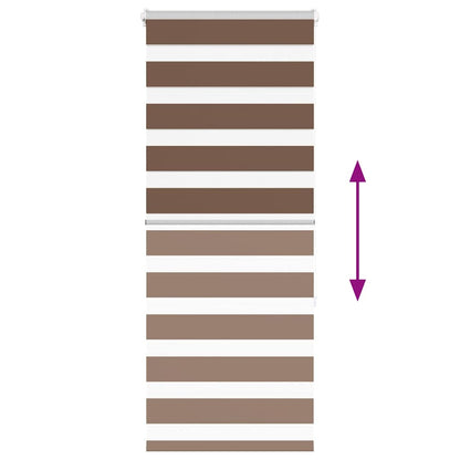 Doppelrollo Braun 55x150 cm Stoffbreite 50,9 cm Polyester
