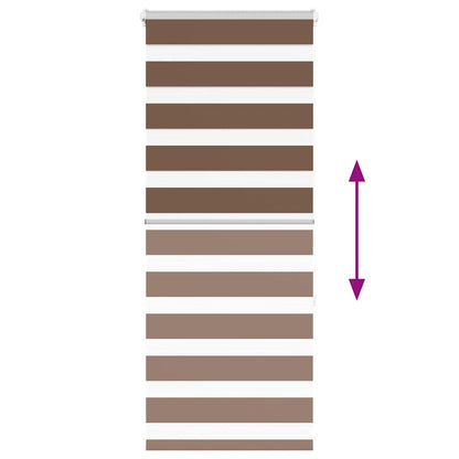 Doppelrollo Braun 65x150 cm Stoffbreite 60,9 cm Polyester