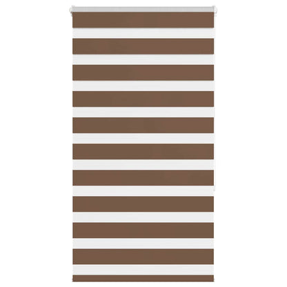 Doppelrollo Braun 80x150 cm Stoffbreite 75,9 cm Polyester