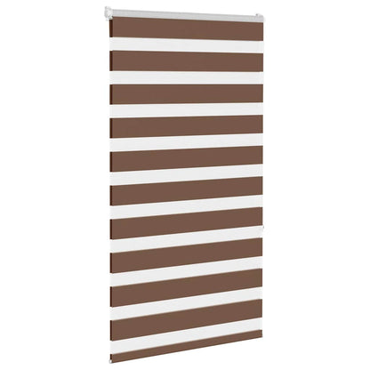 Doppelrollo Braun 80x150 cm Stoffbreite 75,9 cm Polyester