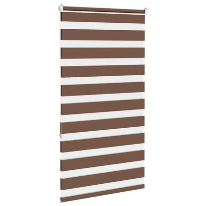 Doppelrollo Braun 85x150 cm Stoffbreite 80,9 cm Polyester
