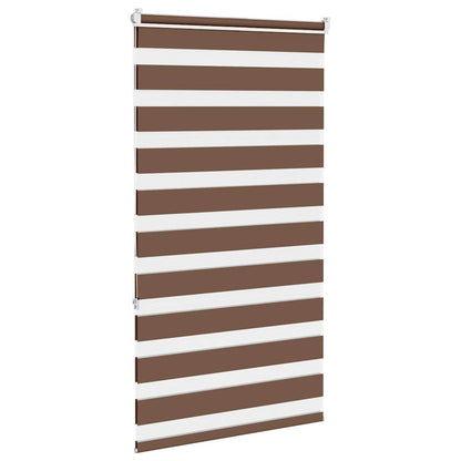 Doppelrollo Braun 85x150 cm Stoffbreite 80,9 cm Polyester