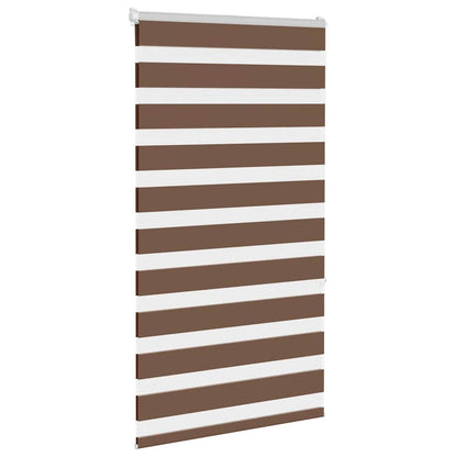 Doppelrollo Braun 90x150 cm Stoffbreite 85,9 cm Polyester