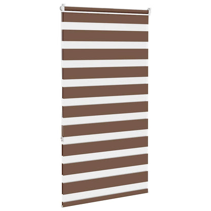 Doppelrollo Braun 90x150 cm Stoffbreite 85,9 cm Polyester