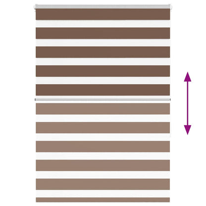 Doppelrollo Braun 105x150 cm Stoffbreite 100,9 cm Polyester