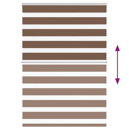 Doppelrollo Braun 110x150 cm Stoffbreite 105,9 cm Polyester