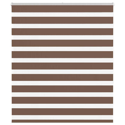 Doppelrollo Braun 120x150 cm Stoffbreite 115,9 cm Polyester