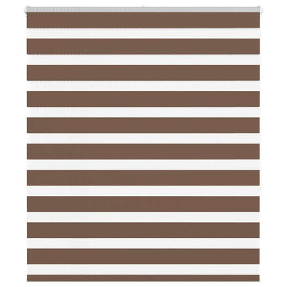 Doppelrollo Braun 125x150 cm Stoffbreite 120,9 cm Polyester