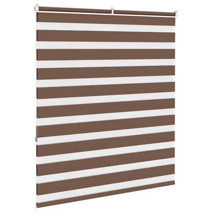 Doppelrollo Braun 125x150 cm Stoffbreite 120,9 cm Polyester