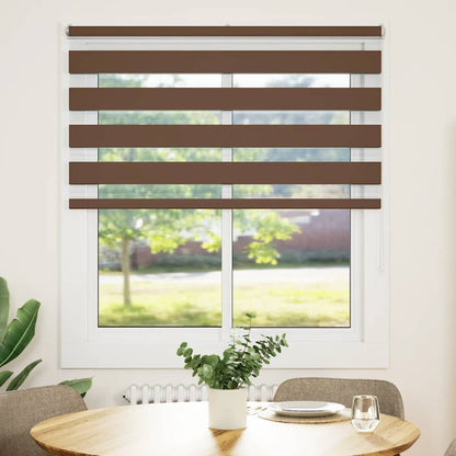 Doppelrollo Braun 135x150 cm Stoffbreite 130,9 cm Polyester