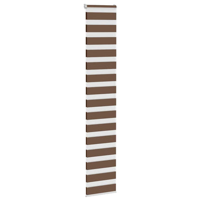 Doppelrollo Braun 40x200 cm Stoffbreite 35,9 cm Polyester