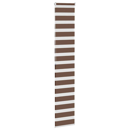 Doppelrollo Braun 45x200 cm Stoffbreite 40,9 cm Polyester