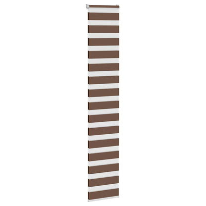 Doppelrollo Braun 50x200 cm Stoffbreite 45,9 cm Polyester