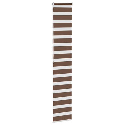 Doppelrollo Braun 50x200 cm Stoffbreite 45,9 cm Polyester