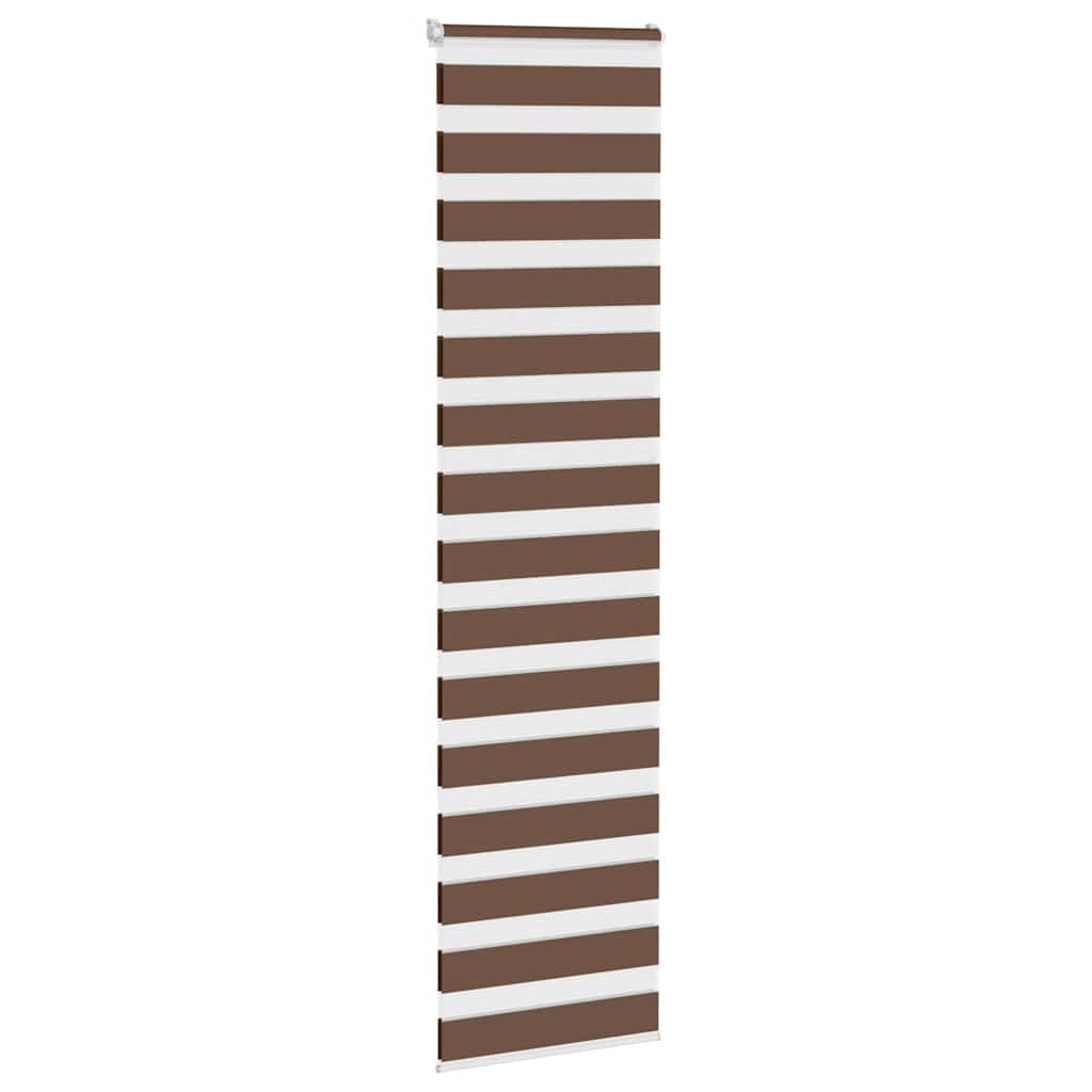Doppelrollo Braun 60x200 cm Stoffbreite 55,9 cm Polyester