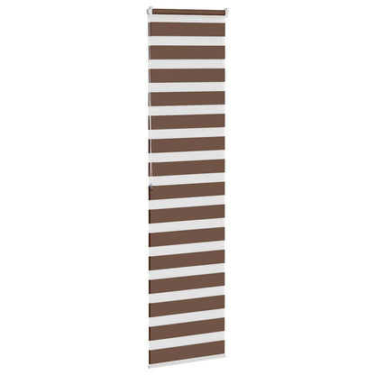 Doppelrollo Braun 60x200 cm Stoffbreite 55,9 cm Polyester