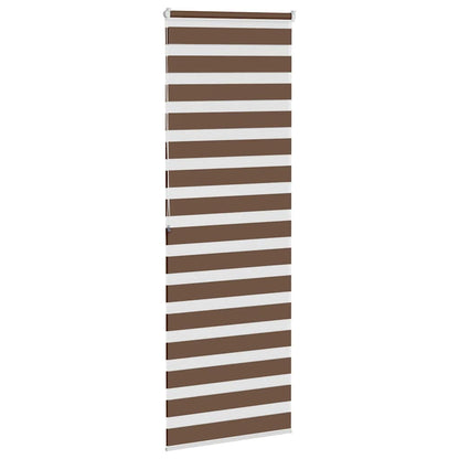 Doppelrollo Braun 75x200 cm Stoffbreite 70,9 cm Polyester