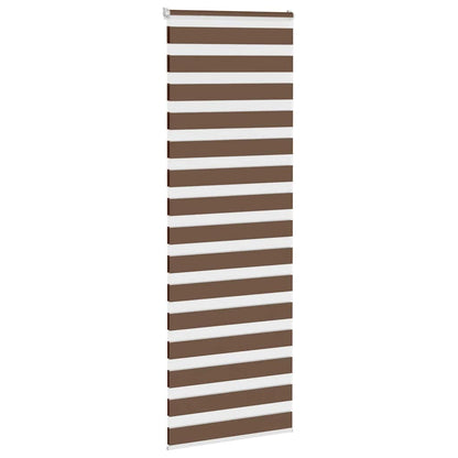 Doppelrollo Braun 80x200 cm Stoffbreite 75,9 cm Polyester