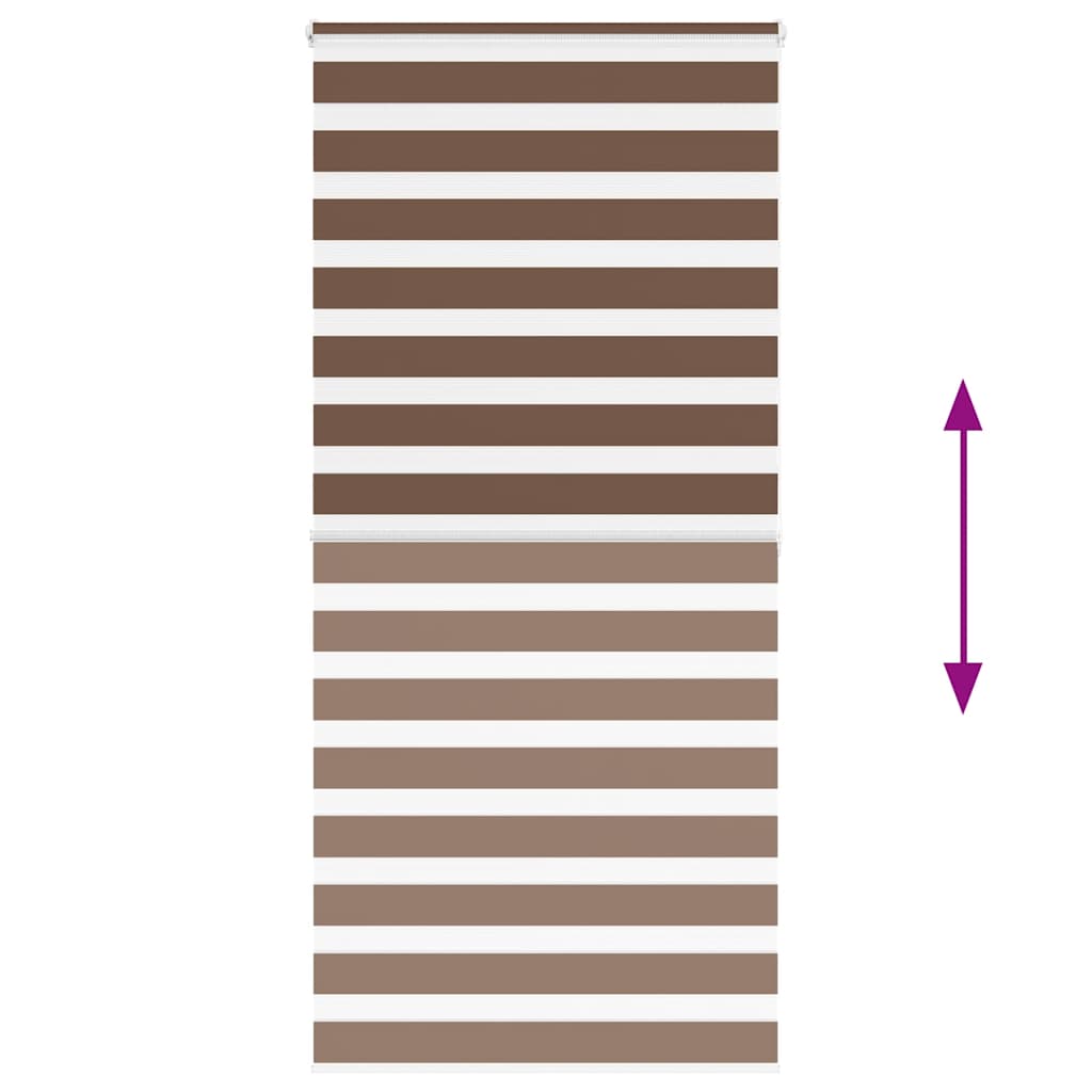 Doppelrollo Braun 105x200 cm Stoffbreite 100,9 cm Polyester