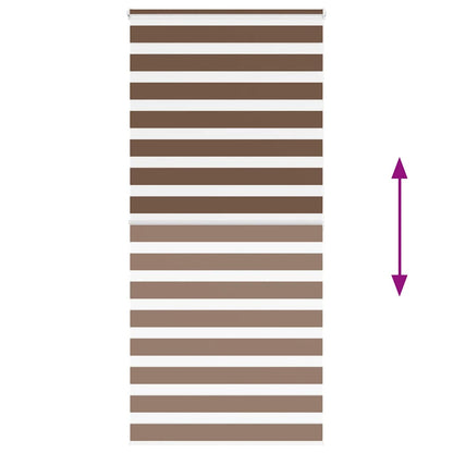 Doppelrollo Braun 115x200 cm Stoffbreite 110,9 cm Polyester