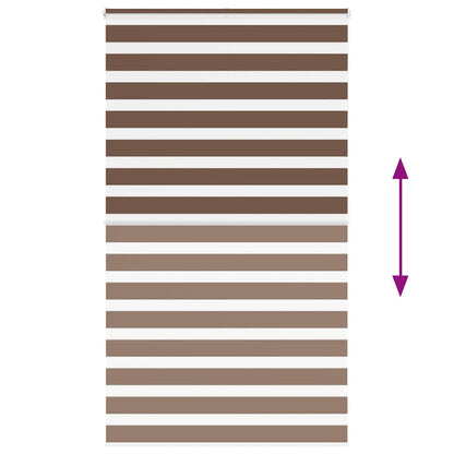 Doppelrollo Braun 120x200 cm Stoffbreite 115,9 cm Polyester