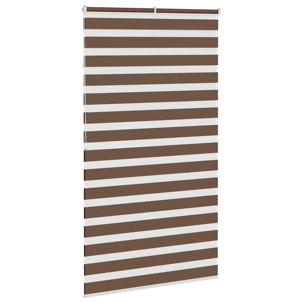 Doppelrollo Braun 125x200 cm Stoffbreite 120,9 cm Polyester