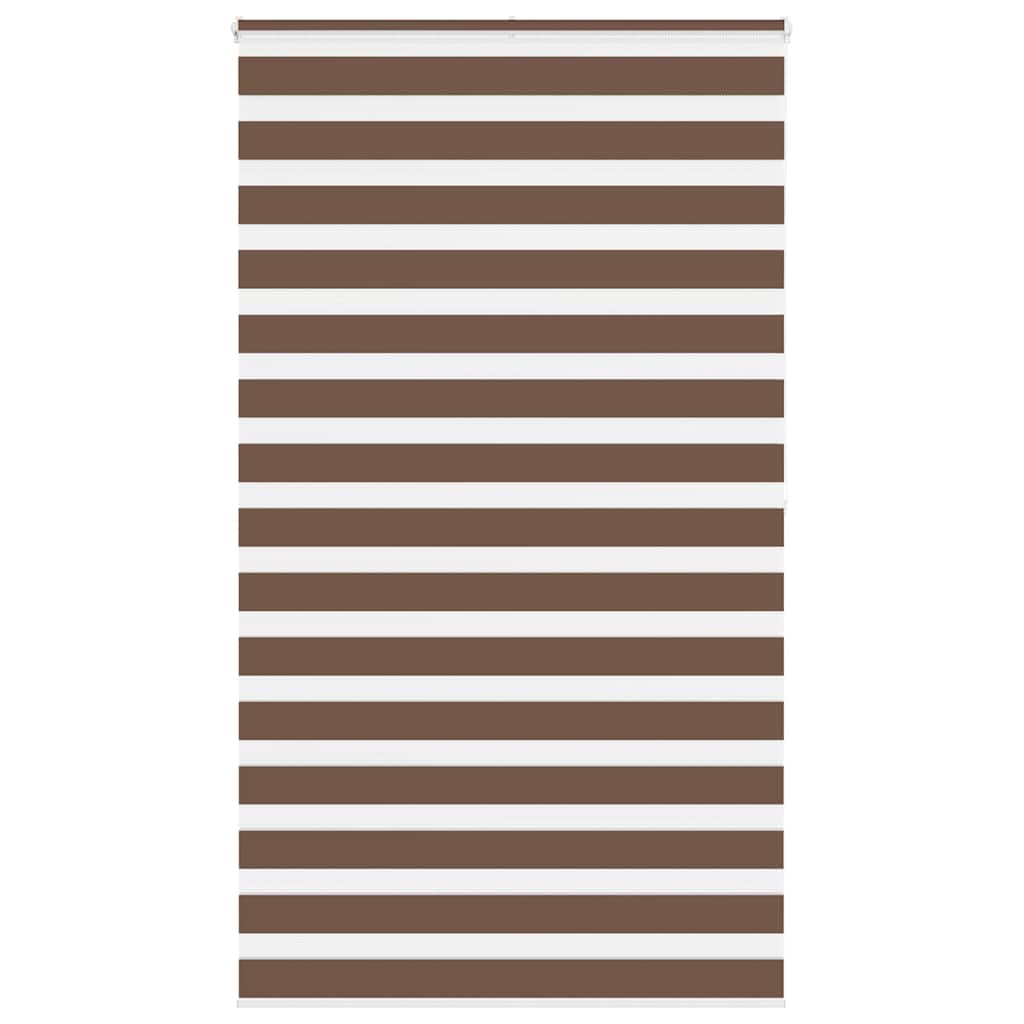 Doppelrollo Braun 135x200 cm Stoffbreite 130,9 cm Polyester