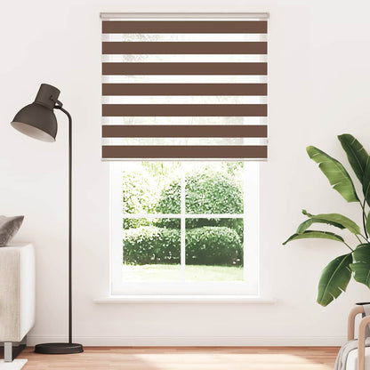 Doppelrollo Braun 135x200 cm Stoffbreite 130,9 cm Polyester