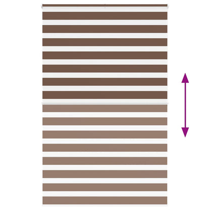 Doppelrollo Braun 145x200 cm Stoffbreite 140,9 cm Polyester