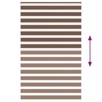Doppelrollo Braun 150x200 cm Stoffbreite 145,9 cm Polyester