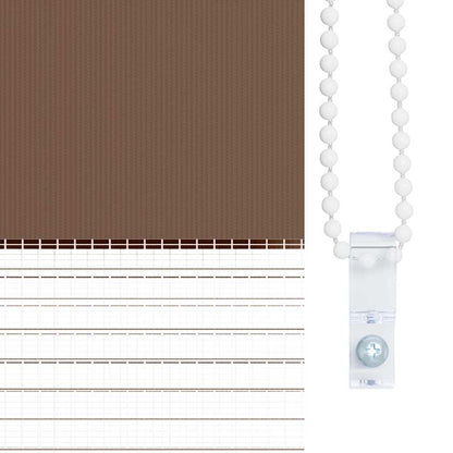 Doppelrollo Braun 160x200 cm Stoffbreite 155,9 cm Polyester