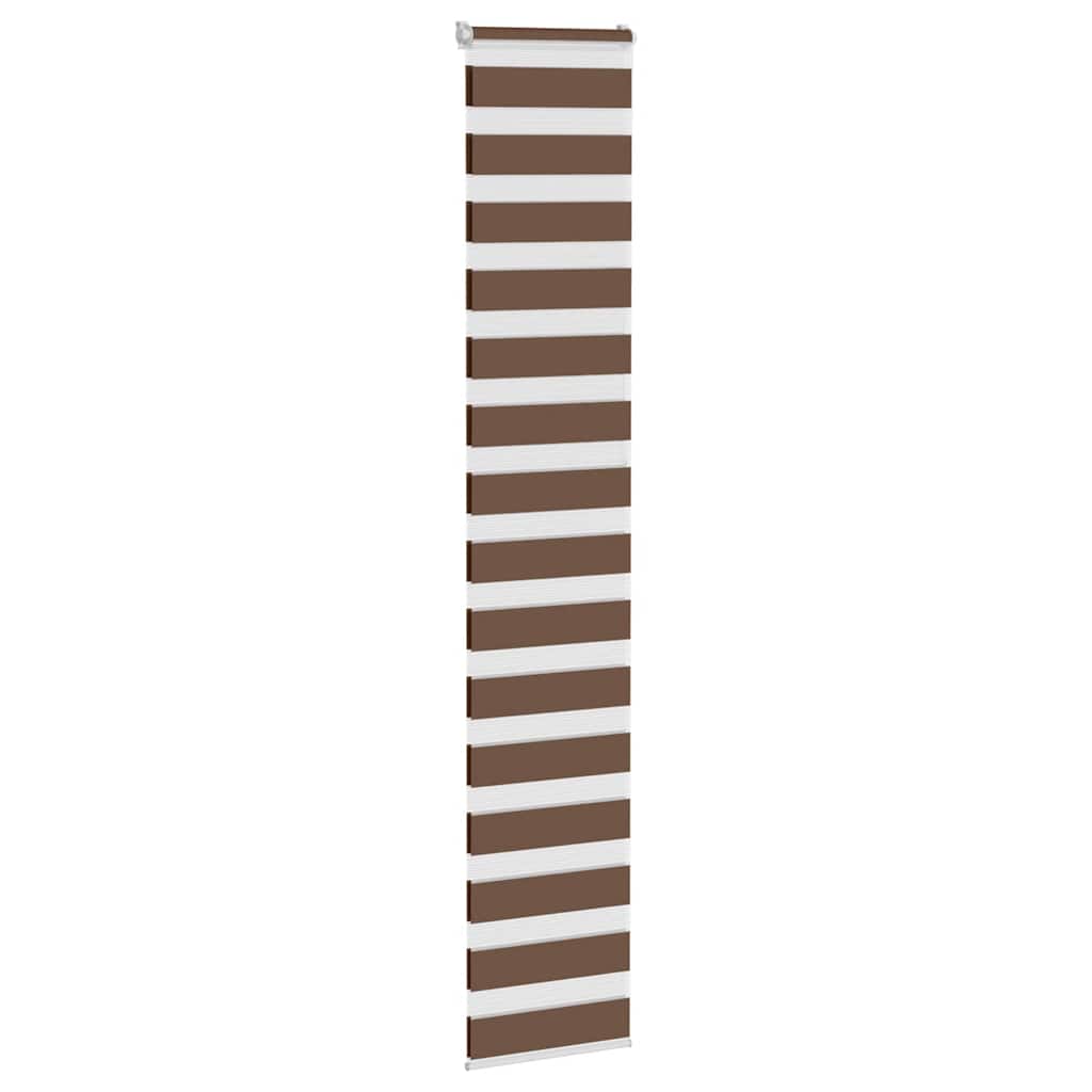 Doppelrollo Braun 40x230 cm Stoffbreite 35,9 cm Polyester
