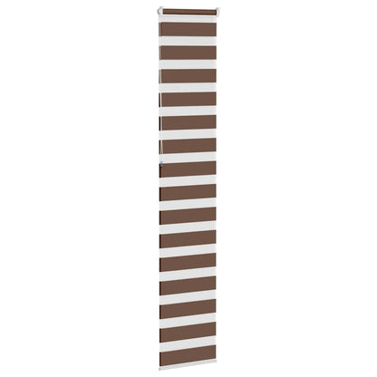 Doppelrollo Braun 40x230 cm Stoffbreite 35,9 cm Polyester