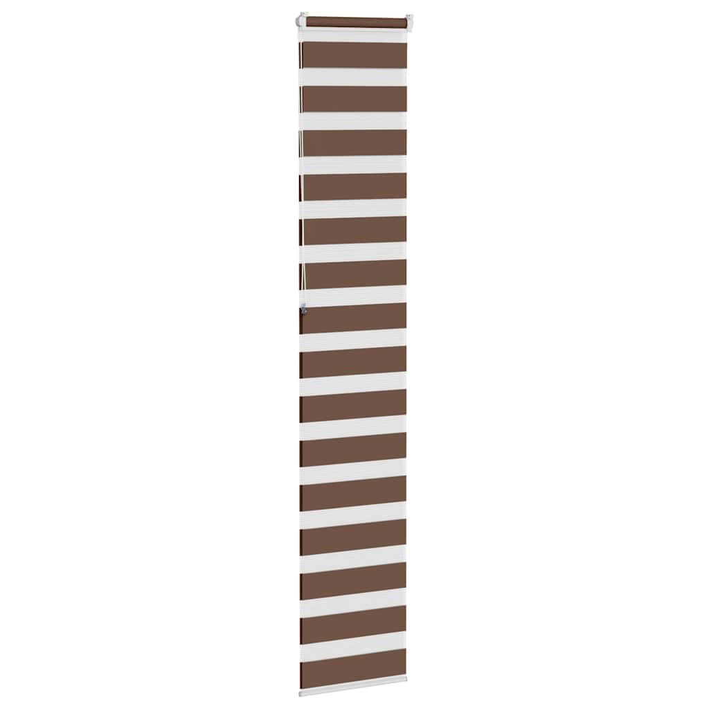 Doppelrollo Braun 45x230 cm Stoffbreite 40,9 cm Polyester