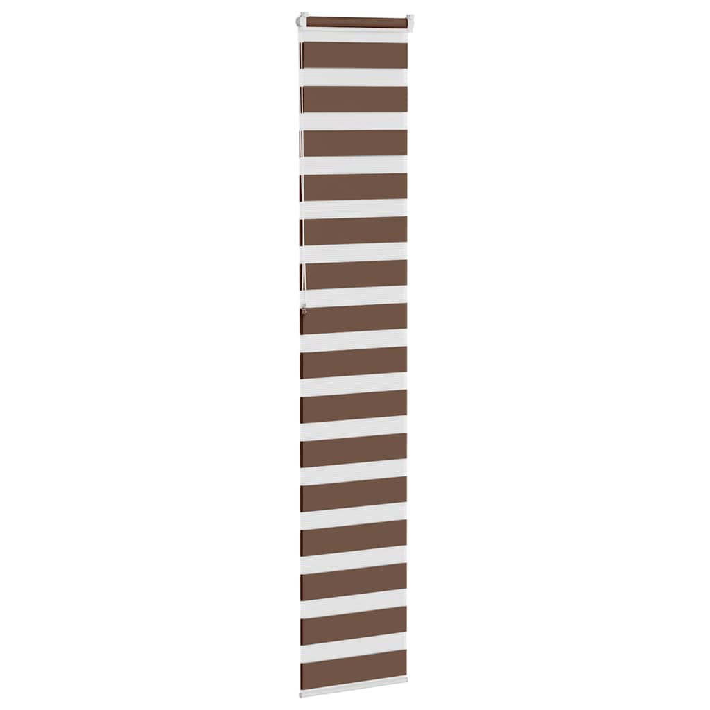 Doppelrollo Braun 50x230 cm Stoffbreite 45,9 cm Polyester