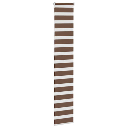 Doppelrollo Braun 50x230 cm Stoffbreite 45,9 cm Polyester