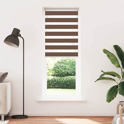 Doppelrollo Braun 70x230 cm Stoffbreite 65,9 cm Polyester