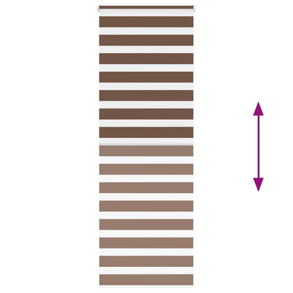 Doppelrollo Braun 90x230 cm Stoffbreite 85,9 cm Polyester
