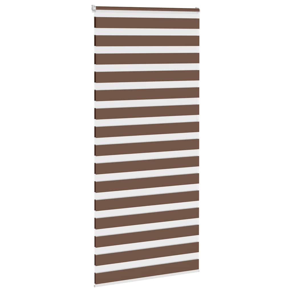 Doppelrollo Braun 100x230 cm Stoffbreite 95,9 cm Polyester