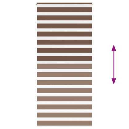 Doppelrollo Braun 105x230 cm Stoffbreite 100,9 cm Polyester