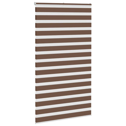 Doppelrollo Braun 120x230 cm Stoffbreite 115,9 cm Polyester