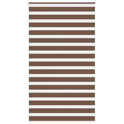 Doppelrollo Braun 135x230 cm Stoffbreite 130,9 cm Polyester