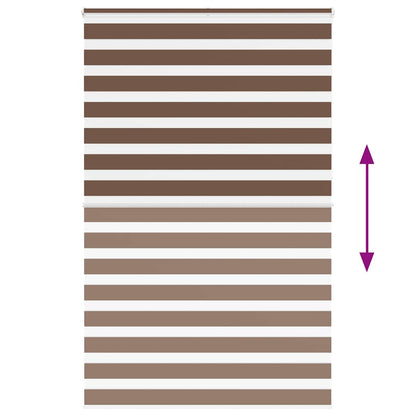 Doppelrollo Braun 145x230 cm Stoffbreite 140,9 cm Polyester