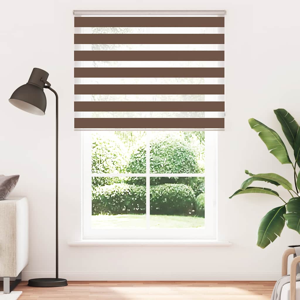 Doppelrollo Braun 150x230 cm Stoffbreite 145,9 cm Polyester