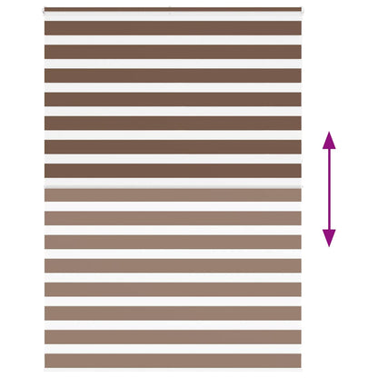 Doppelrollo Braun 165x230 cm Stoffbreite 160,9 cm Polyester