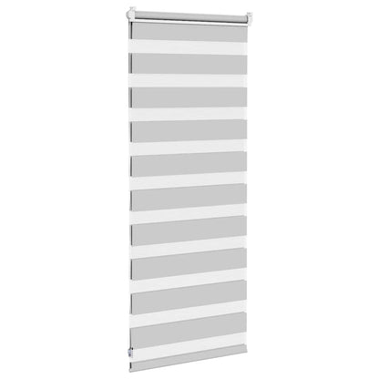 Doppelrollo Hellgrau 60x100 cm Stoffbreite 55,9 cm Polyester