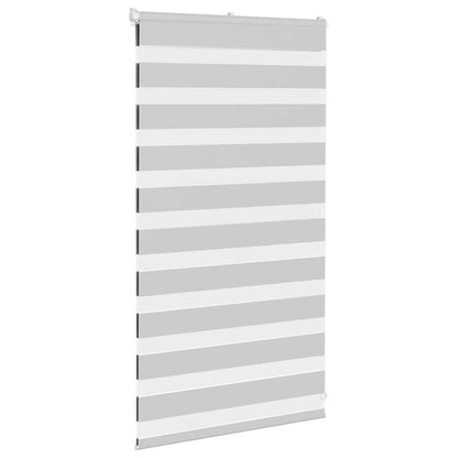 Doppelrollo Hellgrau 85x100 cm Stoffbreite 80,9 cm Polyester