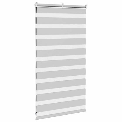 Doppelrollo Hellgrau 85x100 cm Stoffbreite 80,9 cm Polyester